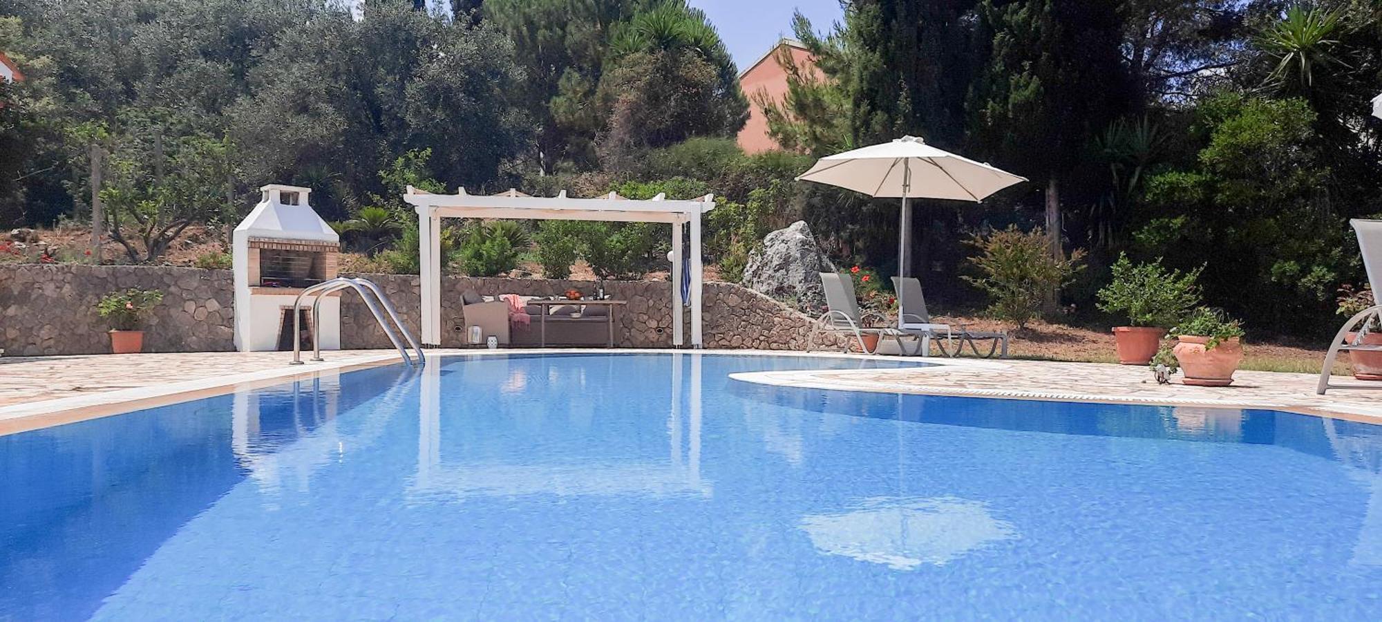 Villa Olive Grove And Sea View Agios Spyridon  Bagian luar foto
