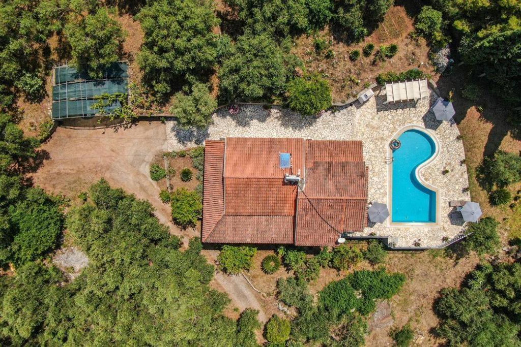 Villa Olive Grove And Sea View Agios Spyridon  Bagian luar foto