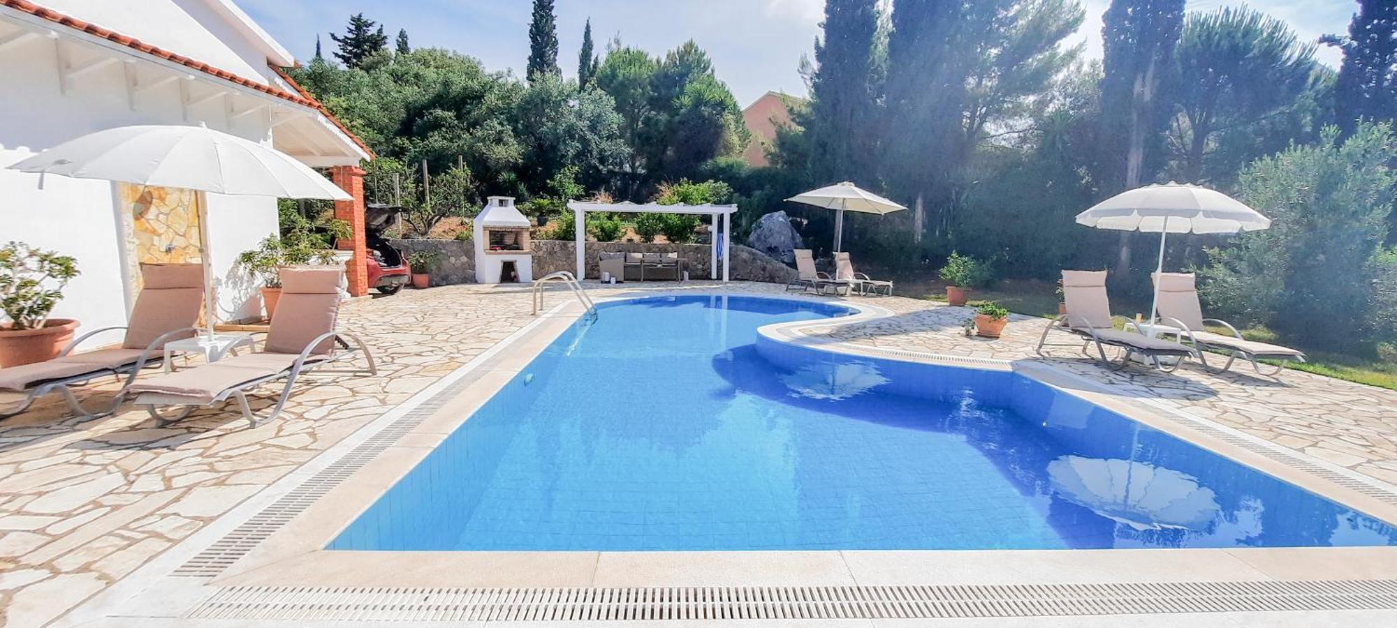 Villa Olive Grove And Sea View Agios Spyridon  Bagian luar foto